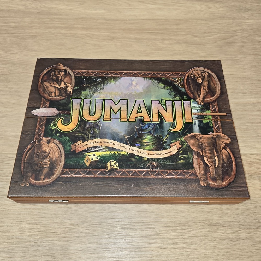 Jumanji WOOD BOX Board Game - 2021 Jumanji Game Complete - Board Game